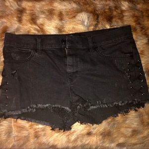 Express Black Denim Shorts, 12